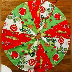 Grinch tree skirt Christmas decor New